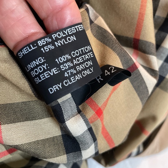 Burberry Prorsum Khaki Cotton Double Breast Trench Coat Wool Liner 42R 52" Chest - Picture 3 of 16